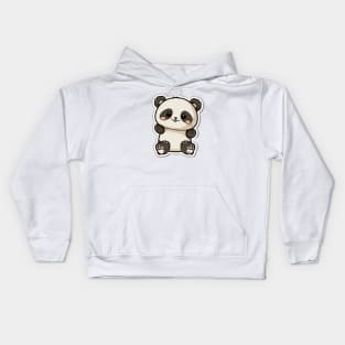 Cute Little Happy Panda Smiling Kids Hoodie